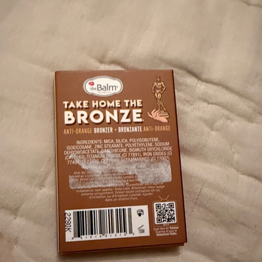 theBalm Take Home the Bronze Anti-Orange Bronzer‎ in Thomas. NIB. Retail 35